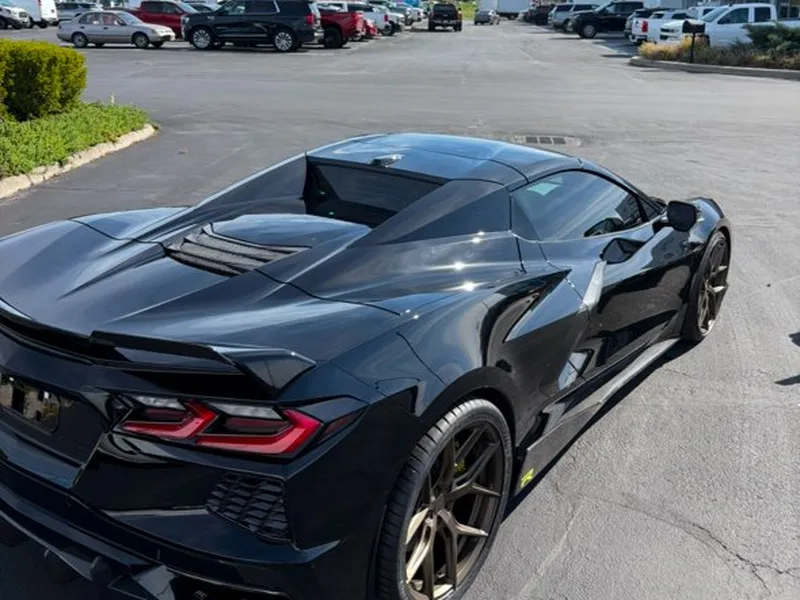 Full exterior detail — black C8 Corvette showroom shine — Lewis Center, Ohio | Touch It Up Automotive
