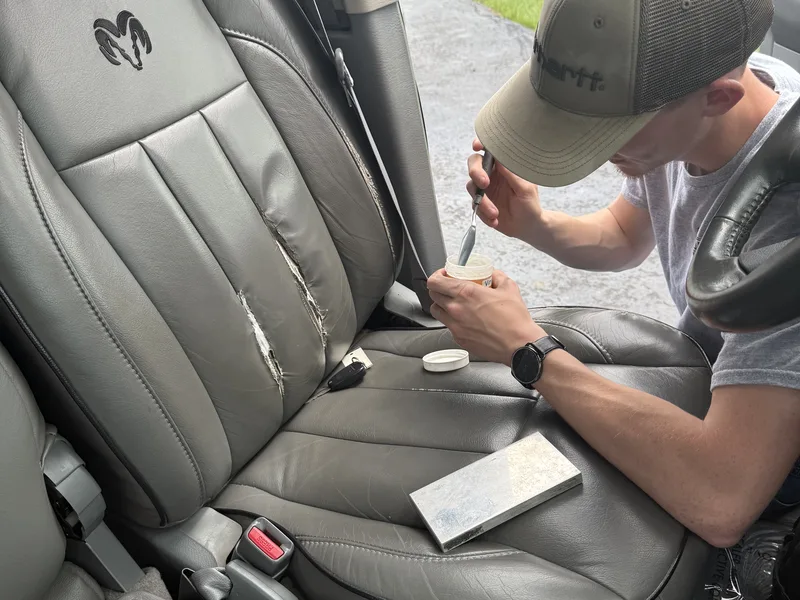 Tony performing interior reconditioning — Lewis Center, Ohio | Touch It Up
